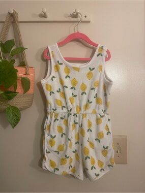 Hanna Andersson Lemon Toweling Romper 8